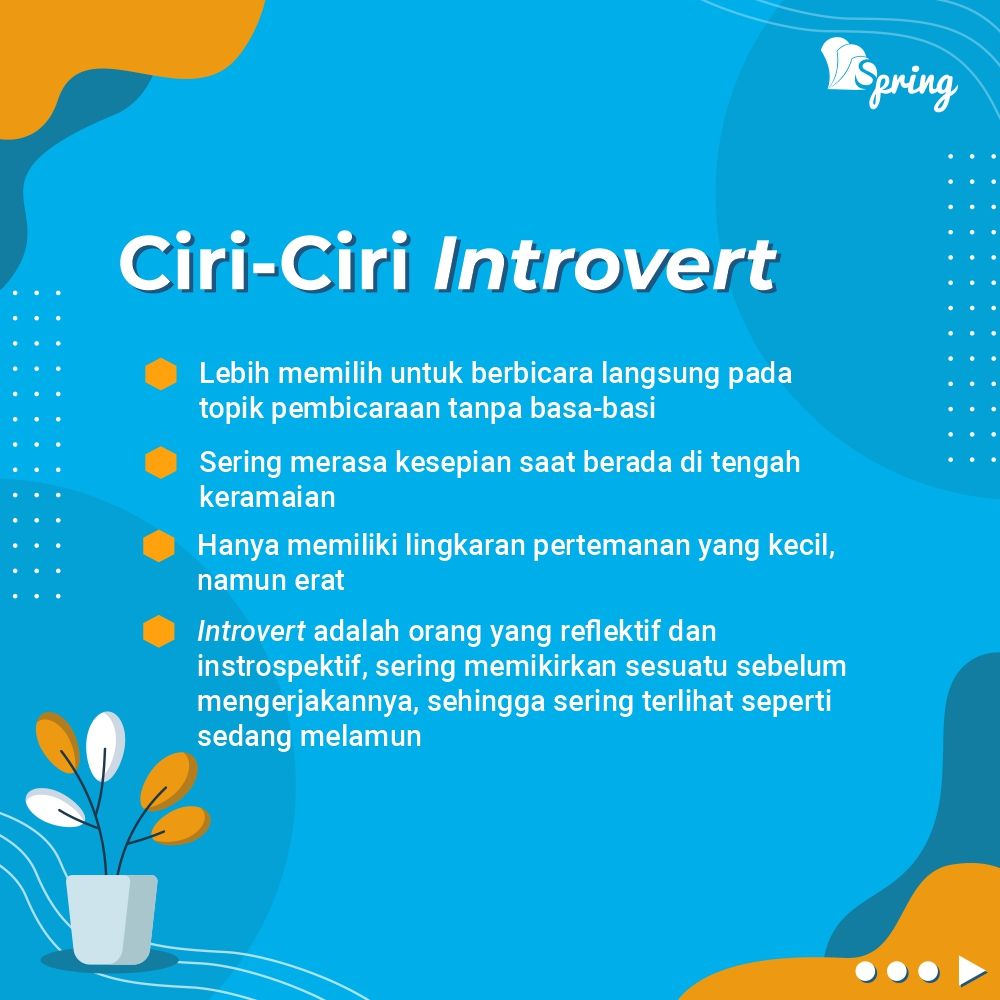 penerbitspring's tweet image. Apakah kamu tipe kepribadian introvert yang suka menyendiri, ekstrovert yang menikmati keramaian, atau ambivert yang menikmati kedua situasi tersebut?

#penerbitspring
#myspringstory
#novelremaja
#introvert
#ekstrovert