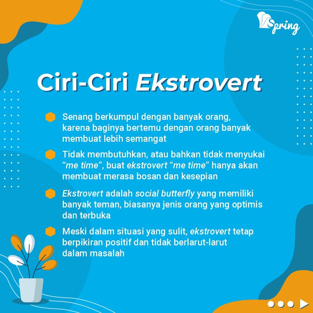 penerbitspring's tweet image. Apakah kamu tipe kepribadian introvert yang suka menyendiri, ekstrovert yang menikmati keramaian, atau ambivert yang menikmati kedua situasi tersebut?

#penerbitspring
#myspringstory
#novelremaja
#introvert
#ekstrovert