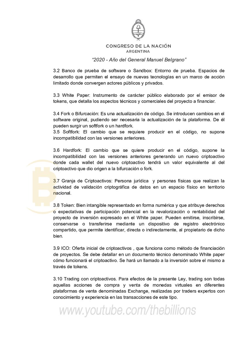 thebillions_es's tweet photo. 🇦🇷 Este es el primer PROYECTO DE LEY REGULACIÓN DE CRIPTOACTIVOS que la Diputada @LILIDEOLAVARRIA y coautoría del Diputado @marcoscleri del @FrenteDeTodos presentaron en la Cámara de Diputados de la Nación, identificado con el número 6055-D-2020. 

#ArgentinaCripto #Bitcoin $Eth https://t.co/xQXgY8Q4Yj