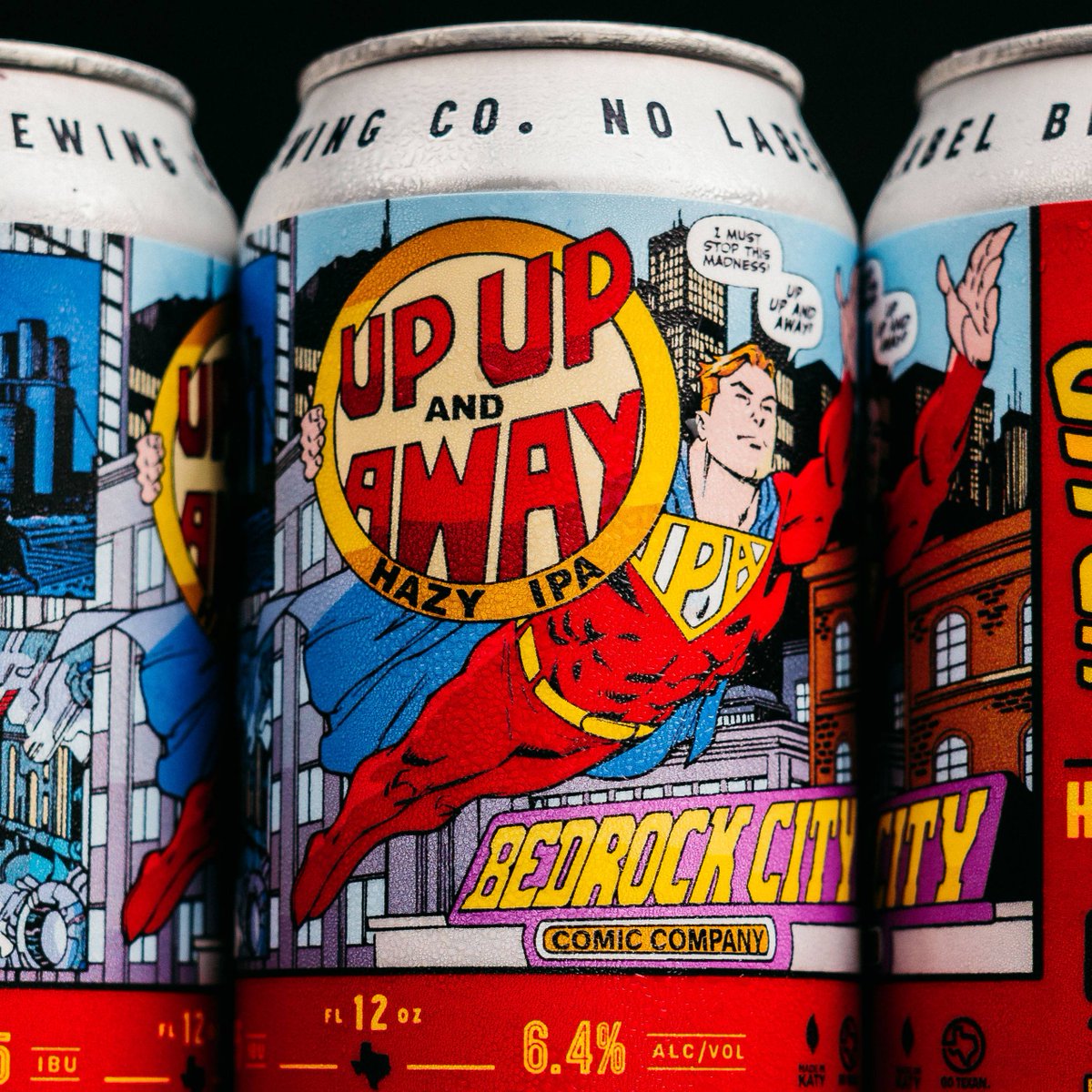 NoLabelBrewCo's tweet photo. The world has gone crazy - only one man can save us, that man is IPA MAN.

Up, Up, and Away returns this Saturday. 6-Packs Only at the taproom and drive thru! https://t.co/o3IQWotfLr