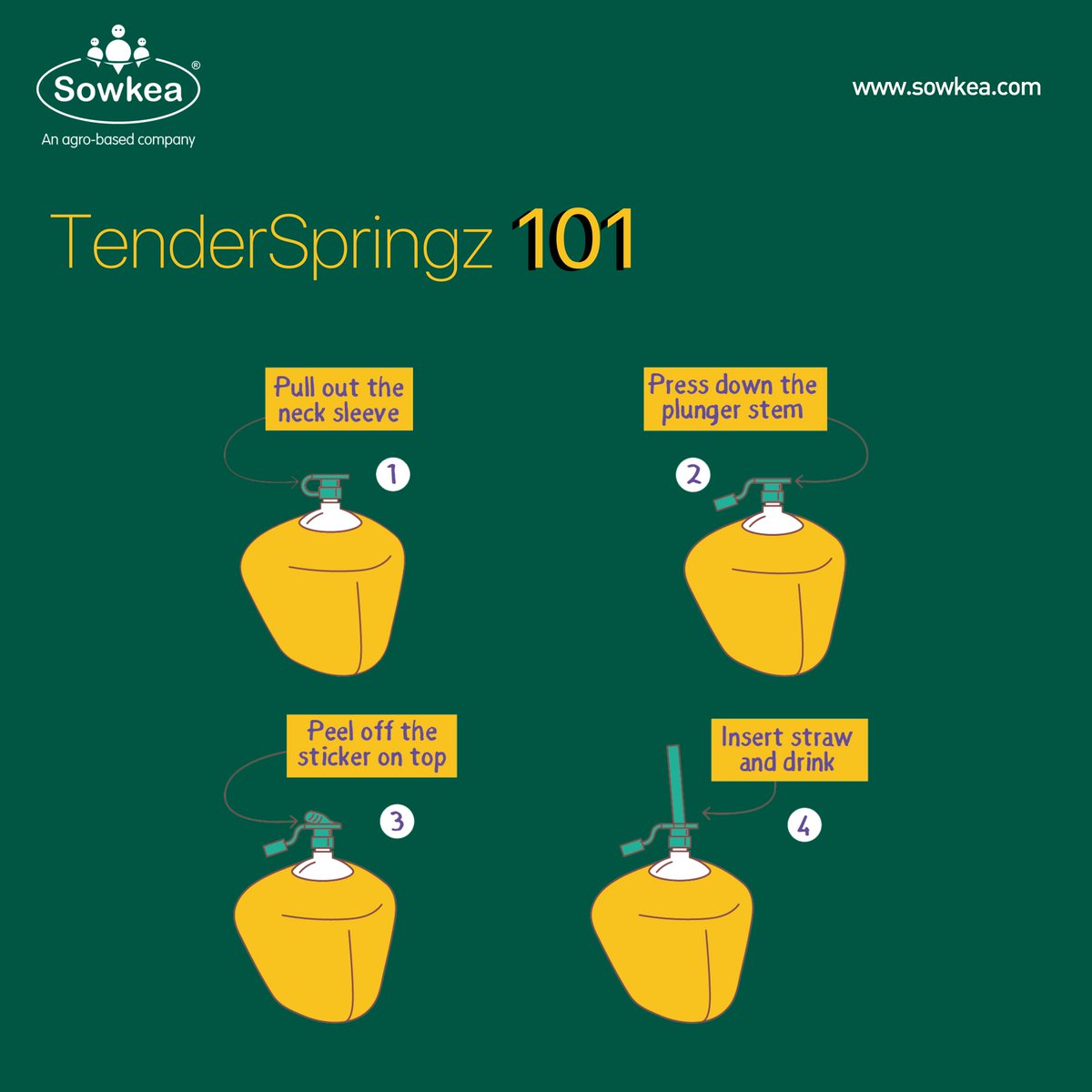 sowkea_agro's tweet photo. Pull, Press, Peel, and Relish! Four easy steps to quench your thirst. Try Tender Springz today!
#Sowkea #TenderSpringz #PollachiElaneer #Chennai #SowkeaAgro #CoconutWater #Fresh #Natural #Coconut #SupportIndianFarmers #Innovation #Pull #Press #Peel #Relish #TenderCoconut https://t.co/mQvUIcTltd
