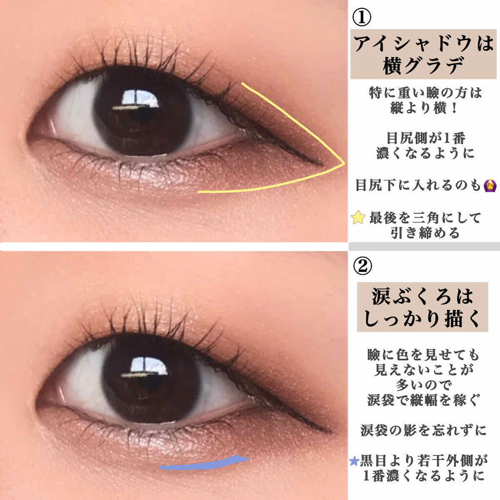 ✨ 一重メイク攻略法 ✨一重さんはギラギララメのアイシャドウを使うと