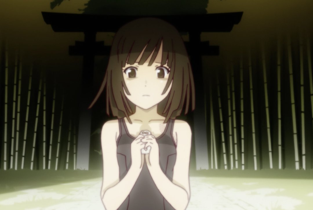 nadeko sengoku but as you scroll down her smile is getting bigger [MSS SPOILERS] 