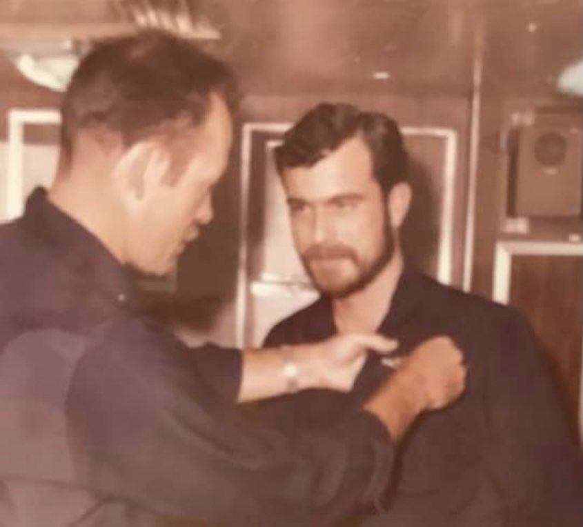 corimckeever's tweet photo. Happy #VeteransDay to all those who served. Thinking of my dad, a Navy vet who served on the USS Nathan Hale. https://t.co/dJSjUq7TAB