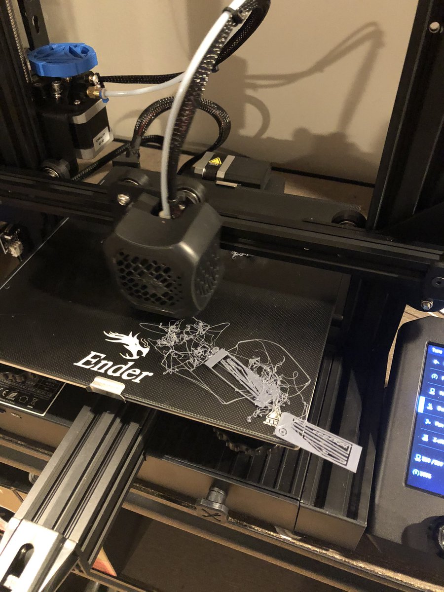MichaelBishopMN's tweet photo. Apparently, I caught the curse of No Bed Adhesion. @pfeken - How did you solve this? #Frustrating #3DPrinting https://t.co/zFRzy5V8XU