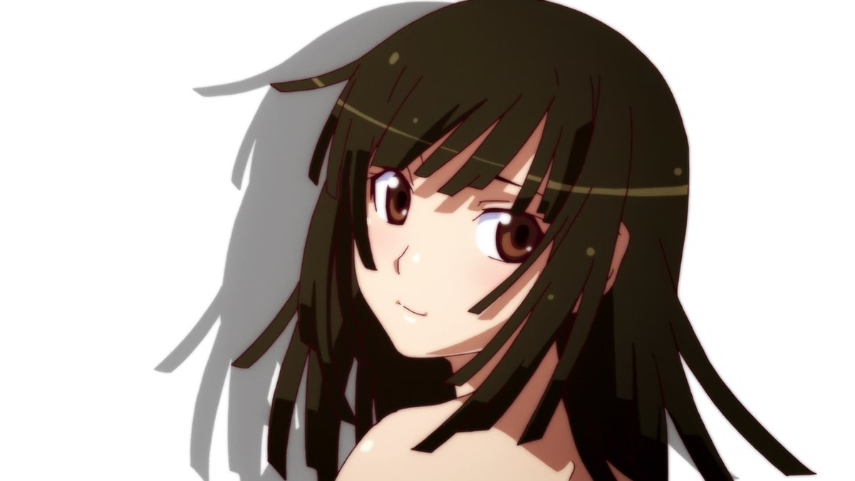 nadeko sengoku but as you scroll down her smile is getting bigger [MSS SPOILERS] 