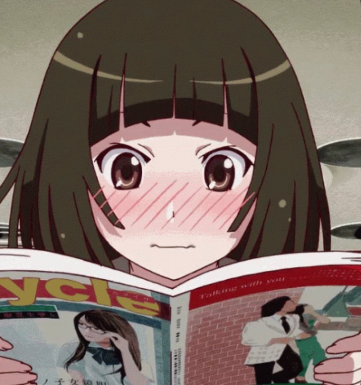 nadeko sengoku but as you scroll down her smile is getting bigger [MSS SPOILERS] 