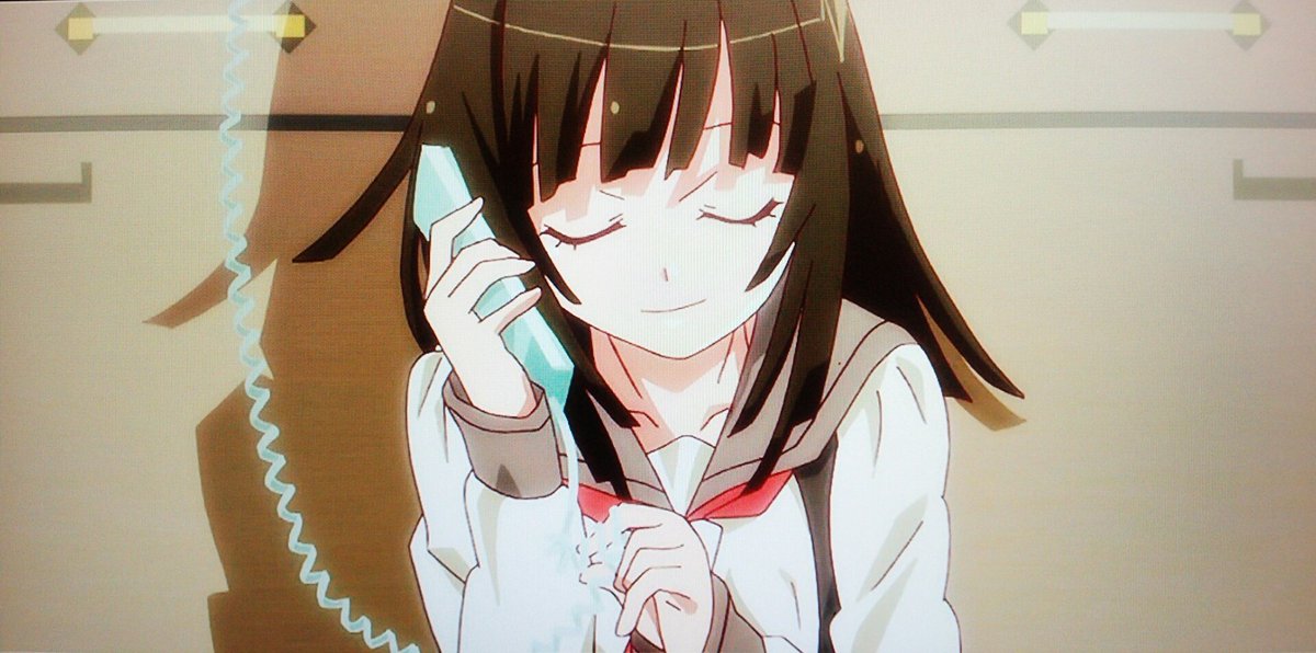 nadeko sengoku but as you scroll down her smile is getting bigger [MSS SPOILERS] 