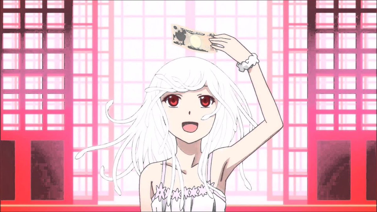 nadeko sengoku but as you scroll down her smile is getting bigger [MSS SPOILERS] 