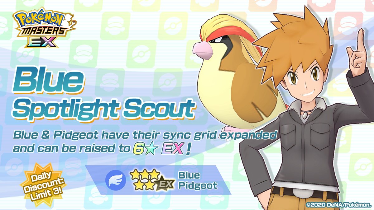 Pidgeot Azul Pokemon Masters