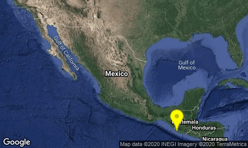 SismologicoMX's tweet photo. Preliminar: SISMO Magnitud 5.1 Loc  49 km al SURESTE de CD HIDALGO, CHIS 11/11/20 21:21:47 Lat 14.36 Lon -91.84 Pf 10 km https://t.co/9qVTU8Wv2E