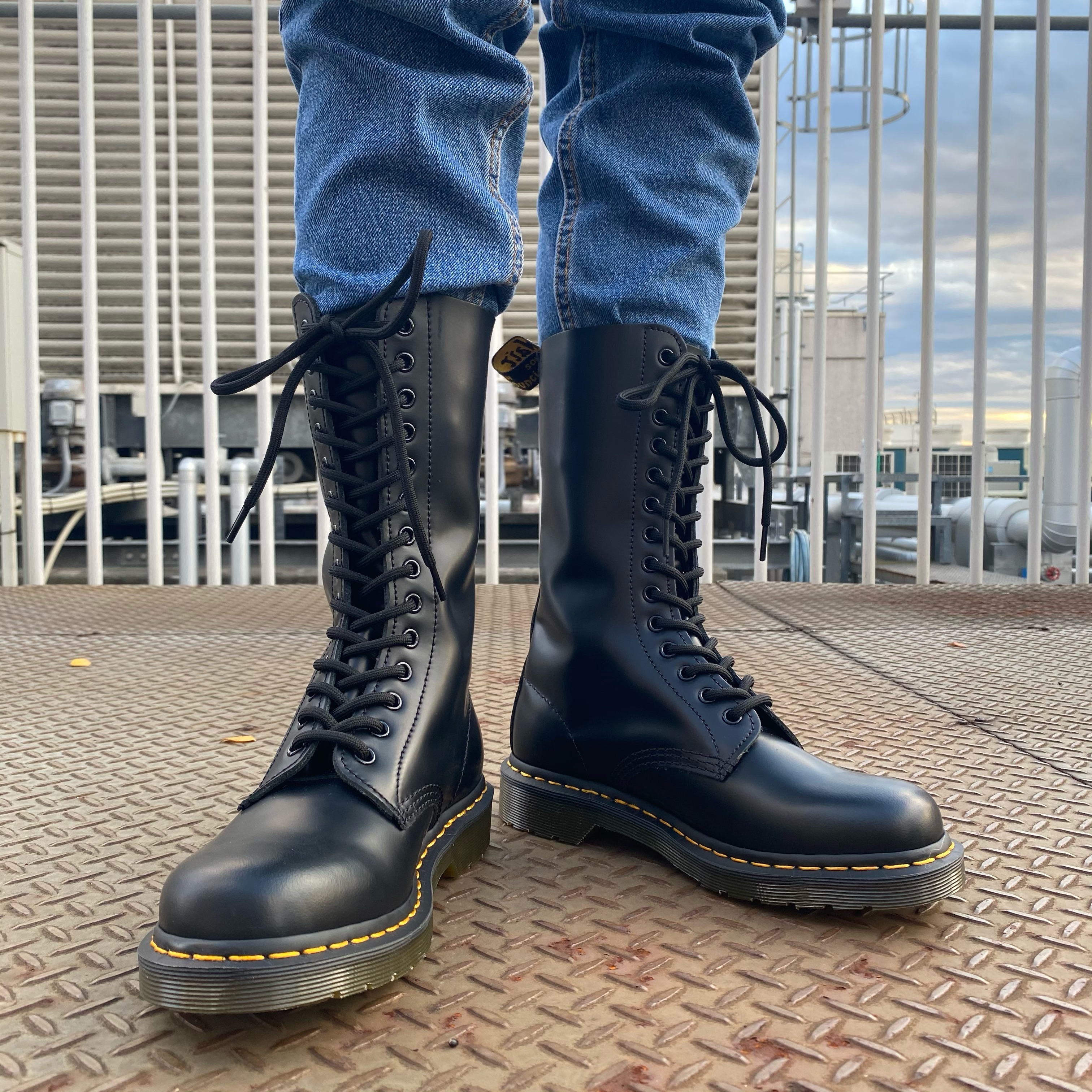 Dr.Martens 】14ホールブーツブラック スムース UK4-