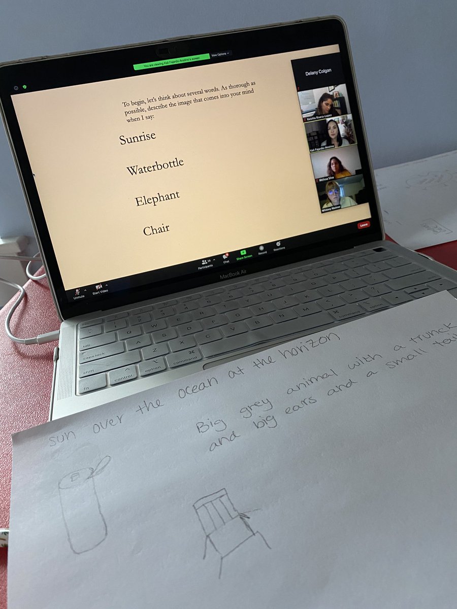 colgan_delany's tweet photo. Today’s creative writing workshop with @KaliMaFaja was amazing and so informal! I learned so much and I am for sure going to use these techniques in my future writing! #KFAatMU #KRL231 #creativewriting https://t.co/lZWeQ3nndL