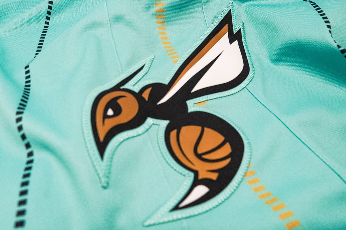 KelliBartik's tweet photo. Hornets unveil new City Edition uniform - which celebrates CLT’s history as home of the first U.S. Branch Mint &amp; Carolina Gold Rush of the early 1800... mint with gold and granite accents.  
Did you know that granite is the state rock of NC? You’re welcome ;) #🐝 https://t.co/JP2KQrhC21