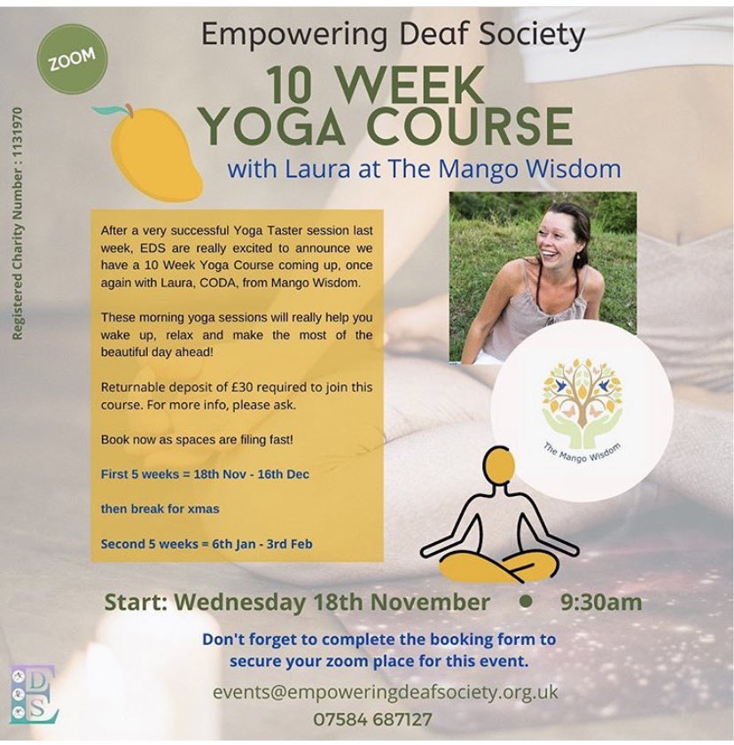 Pleased to announce our 10-week #yoga course starting next week, that is part of our “Healthy Living” project to address increased levels of loneliness and social isolation that have spiked during COVID-19. @LondonSport