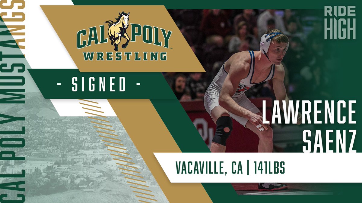 CalPolyWrestle's tweet photo. Signed! Welcome to the team Lawrence!
#RideHigh https://t.co/JisQhhMOf5