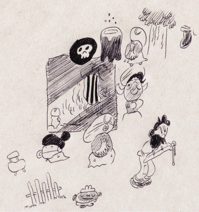 mindless sketches with various smol things and folks
i wish i had more skill so i could draw smth bigger in such light and easy manner 