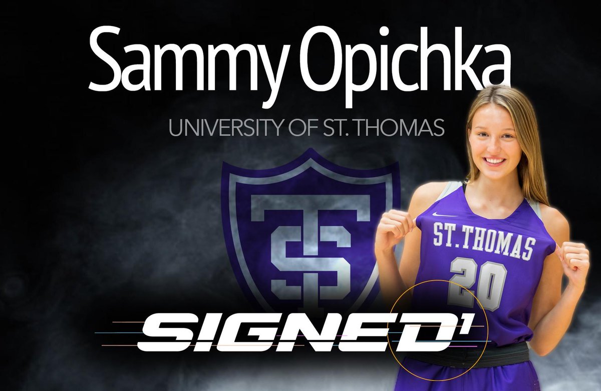 TommieWBBall's tweet photo. #NationalSigningDay continues as we welcome our Next @USTTommiesWBB Signee! We are Excited and #prouD1 to #builD1 our Future with @sammyopichka1! Welcome to the Purple!! 💜💜 #Historic #RollToms https://t.co/pxcnm6hkji