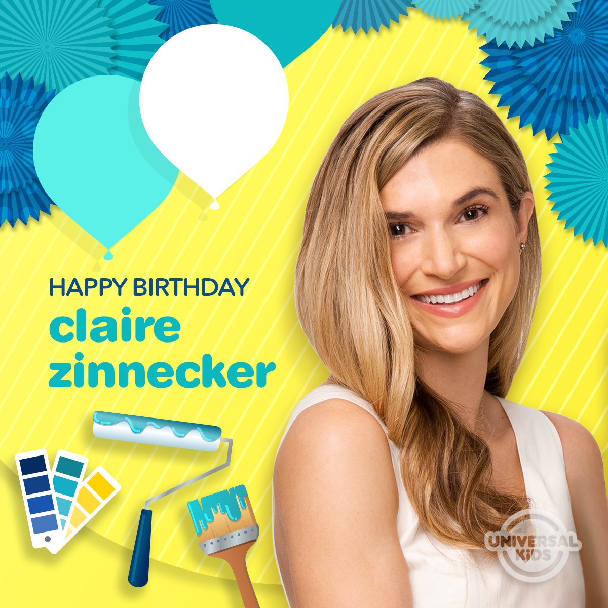 UniversalKids's tweet photo. Wishing a very Happy Birthday to our #GetOutOfMyRoom Co-Host @ClaireZinnecker! Reply with your birthday wishes! 🎉 👇 https://t.co/ZmD5JXHTWV