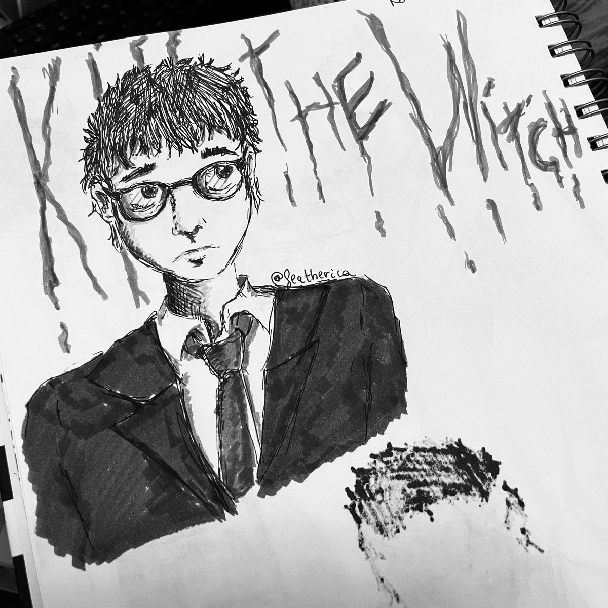visivisi94's tweet photo. #YuppiePsycho #yuppie_psycho #traditionaldrawing #ink #baroquedecay #anotherindie #horror #videogames #fanart #brianpasternack https://t.co/ylPwImiAxR