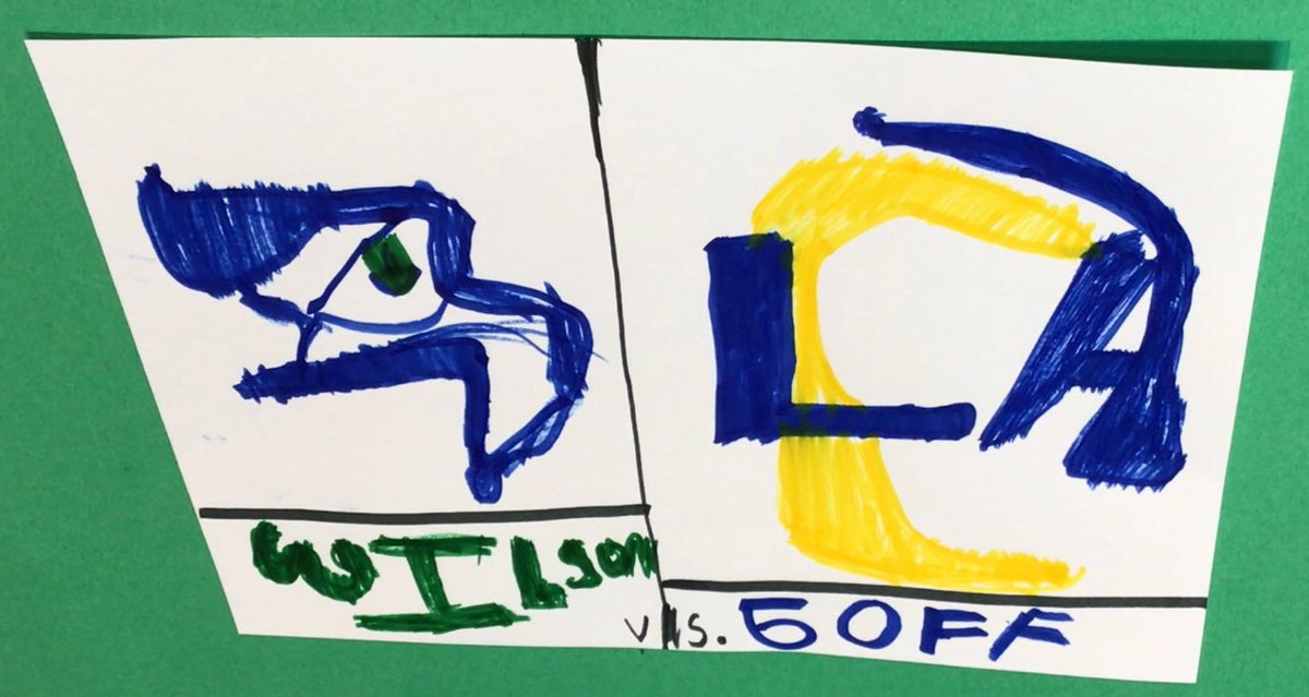 wilfred_31's tweet photo. Making artwork for the upcoming #seahawksvsrams game! https://t.co/OG0bIJlutj
