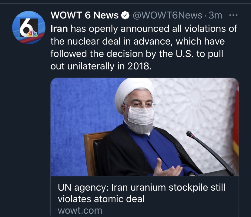 The “threat posed by Iran” narrative may be bolstered by news stories about Iran as an imminent nuclear threatA story today reveals  #Iran is breaching IAEA rules with its stockpile of low-enriched uraniumBut it it’s important to remember LEU is only used to produce fuel.