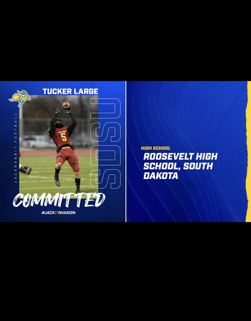 tuckerlarge's tweet photo. blessed and excited to announce my commitment to SDSU!!🐰🐰 https://t.co/mc5myoCRx7