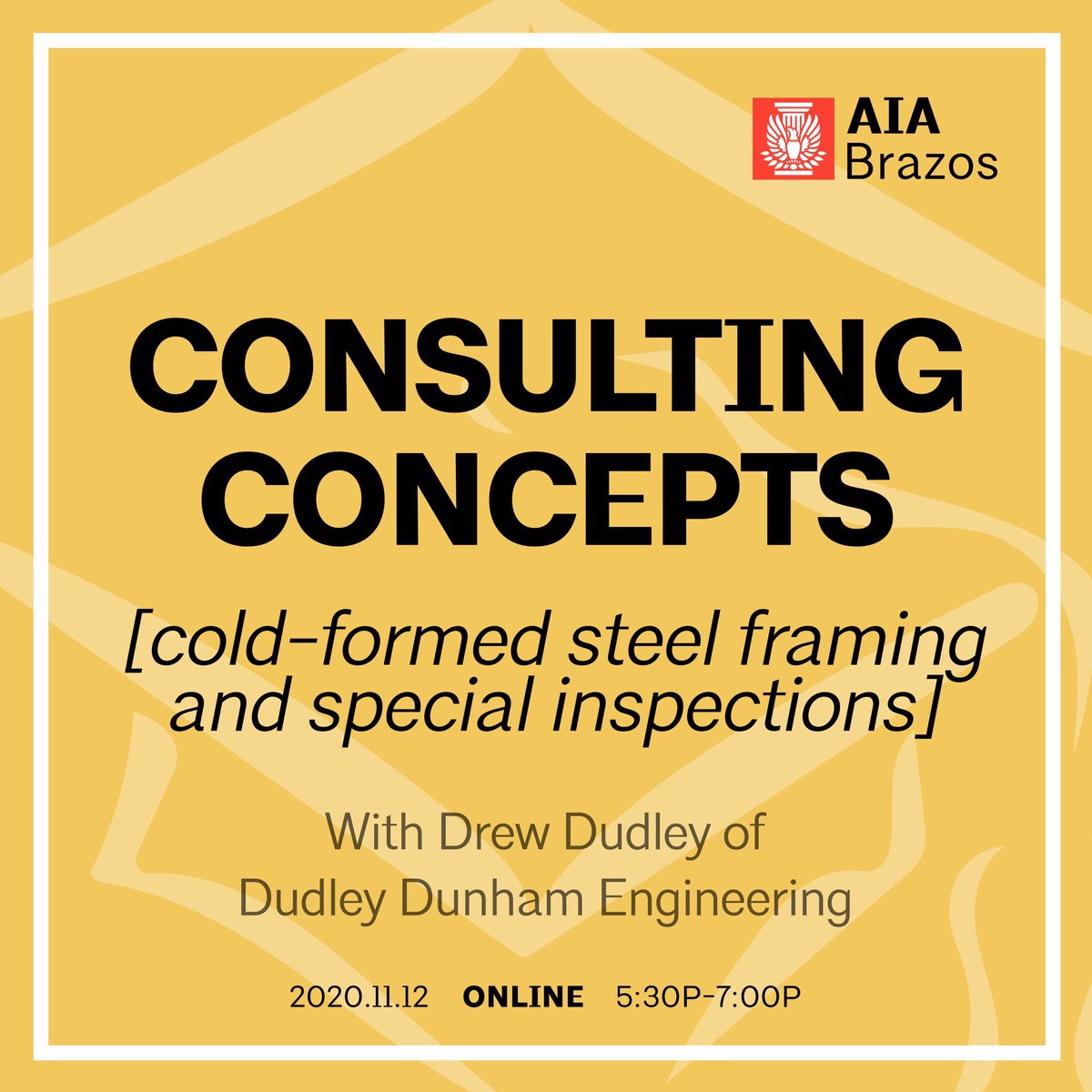 Who is joining us for the first in our new Consulting Professionals CE series?

1LU/HSW credit available for those of you seeing the end of year deadline looming too fast. 

#aia #continuingeducation #aec