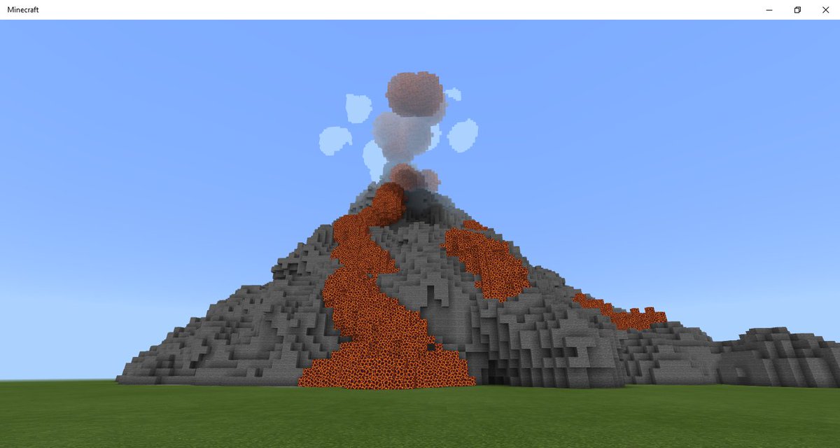 ShiningVex's tweet photo. Making a volcano for @MagmaNetworkBE!! Who knows whats next?? https://t.co/nLxcWHApLb