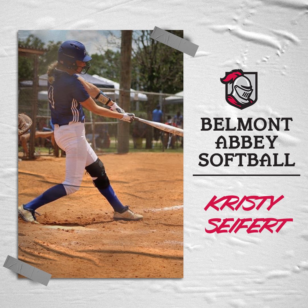 AbbeySoftball's tweet photo. 🚨BREAKING NEWS: Please help us welcome RHP Kristy Seifert to The Abbey!🚨 #RaiseTheRed https://t.co/mBP2MzB0MJ