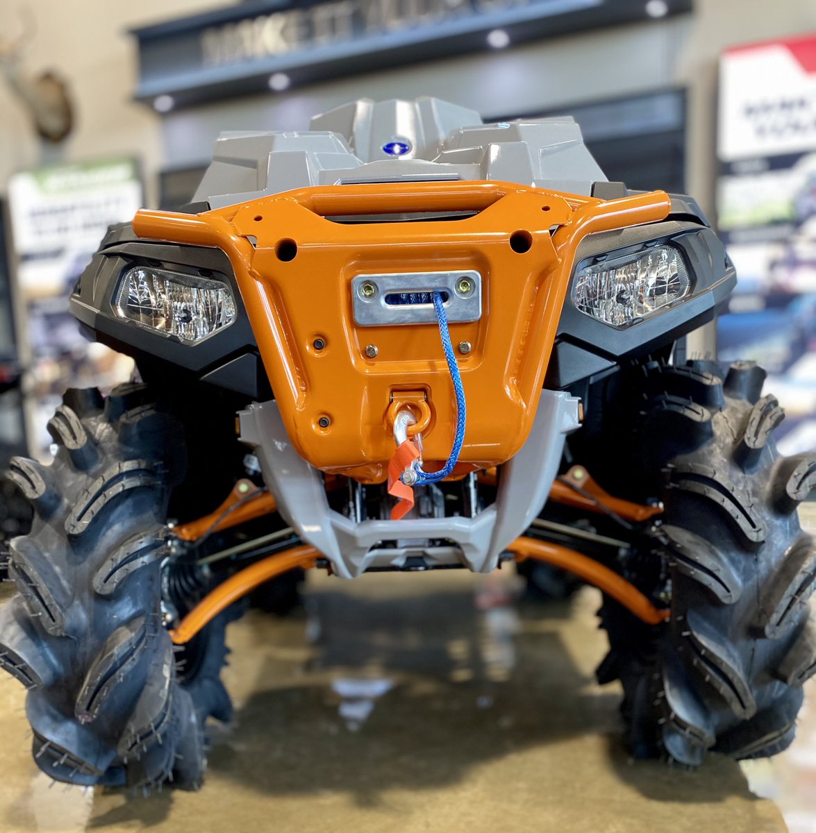 GrapevinePS's tweet photo. Dominate the mud in the 2021 Polaris Sportsman 1000 High Lifter edition in Ghost Gray! #polaris #atv #atvmudding #follow https://t.co/SsMabW45st