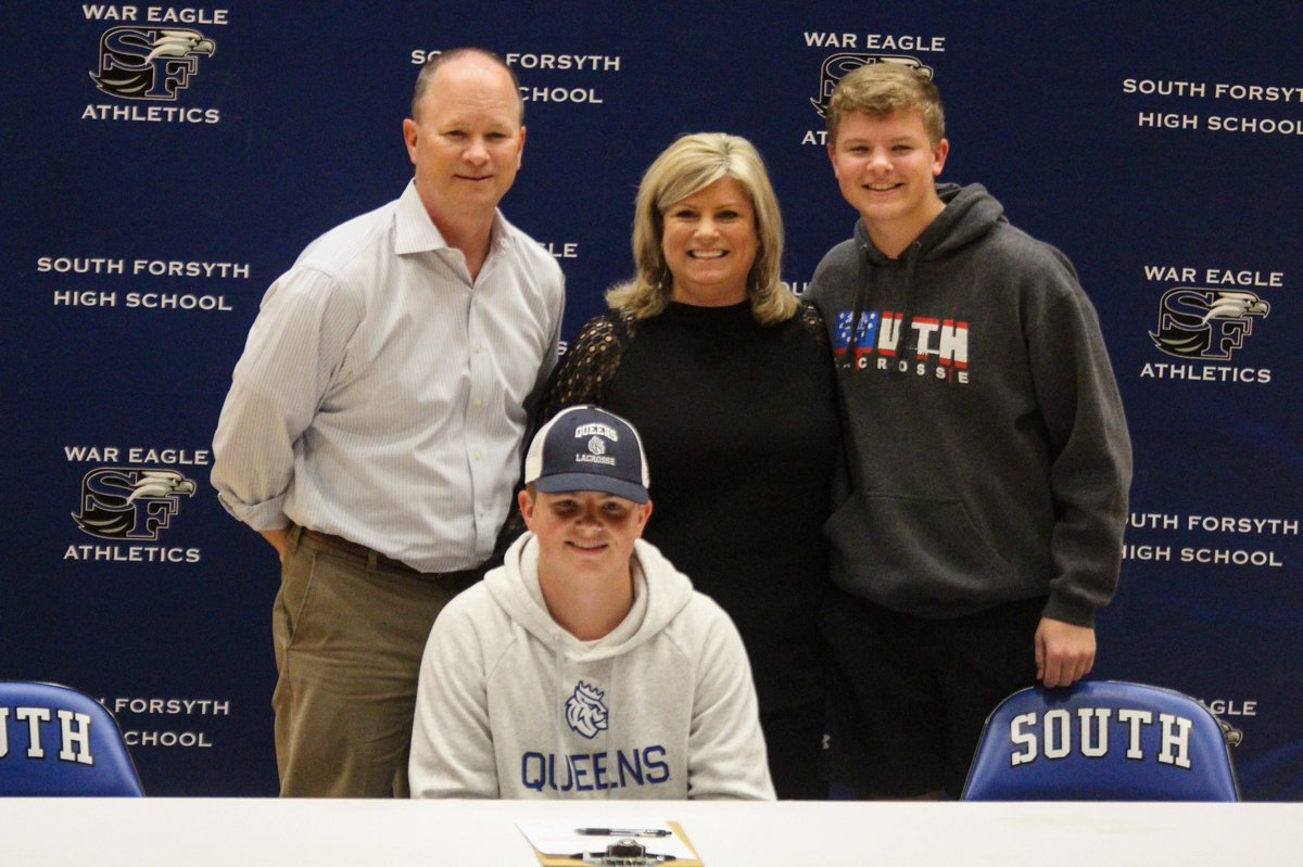 Couldn’t be more proud of Ryan Lightsey for signing his NLOI today to play lacrosse for Queens University of Charlotte! Congratulations &amp; well deserved! <a href="/ryanlightsey/">Ryan Lightsey</a> <a href="/SFHSLAX/">South Forsyth Lacrosse</a> <a href="/SteveHurlbut/">steve hurlbut</a> <a href="/ForsythSports/">FCN Sports</a> <a href="/gasdigitalprod/">GAS Digital Productions</a> <a href="/KeithGravitt/">SFHS Athletics</a> @3dgeorgia @bobhamley <a href="/QueensMLAX/">Queens Men’s Lacrosse</a>