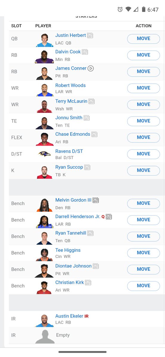ZellsWhoDey's tweet photo. @NFLFantasy#setmylineup ..plz help need to win out https://t.co/VoDZOJyMHR