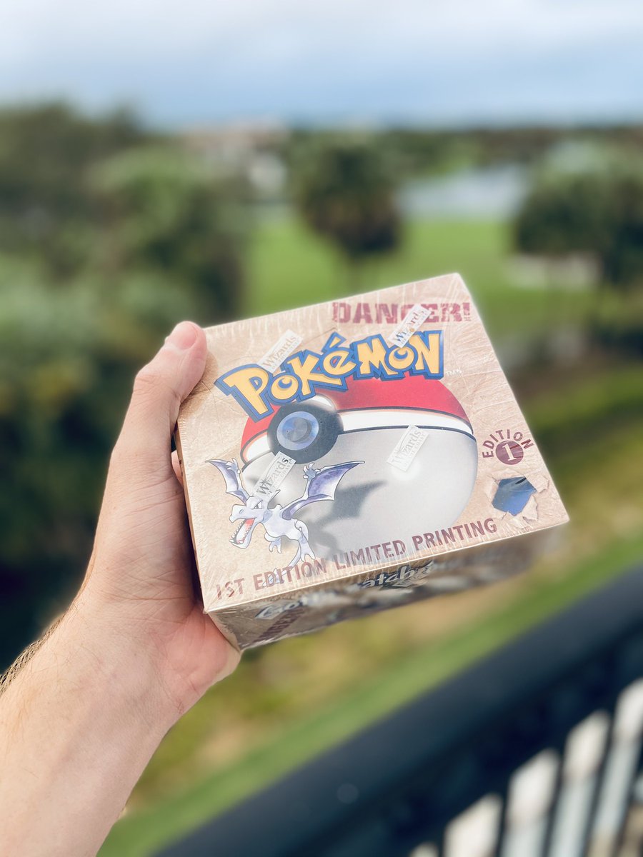 Randumb's tweet photo. This Friday at 9PM EST I’ll be opening a $20,000  1st Edition Jungle booster box live on my Pokémon Channel https://t.co/YWC7Gjt72L
See y’all there :) https://t.co/CLHK84PYvV