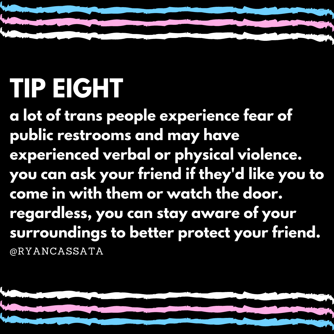 TIP EIGHT: bathroom buddy?