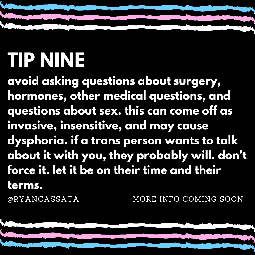 TIP NINE: think before you ask