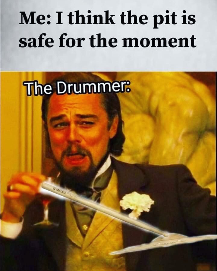 HEXICONmetal's tweet photo. No one is safe. *CHHH SHHH CHHH SHHH*
ββββββ
#metalmeme #drummermeme #moshpitmeme #openupthispit #hexicon #drummeme #drumsmeme https://t.co/KmM3JKszXN