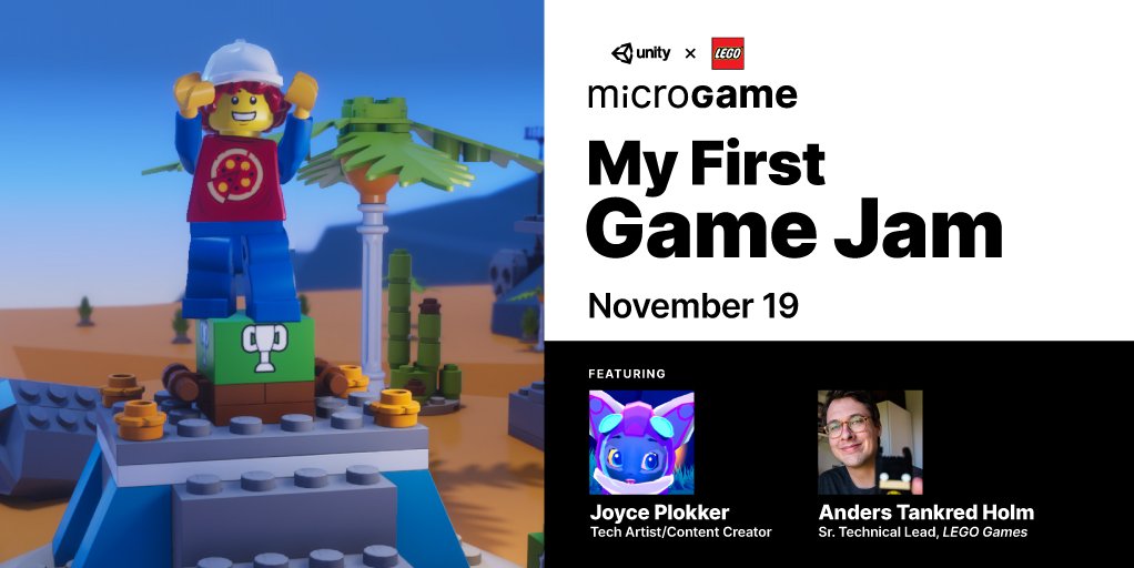 unitygames's tweet photo. 📅 Mark your calendars, the #LEGOMicrogame Game Jam is happening on November 19!

✨ Get ready to jam with this step by step guide: https://t.co/kAz0fPwfVi https://t.co/50jZvepg0D