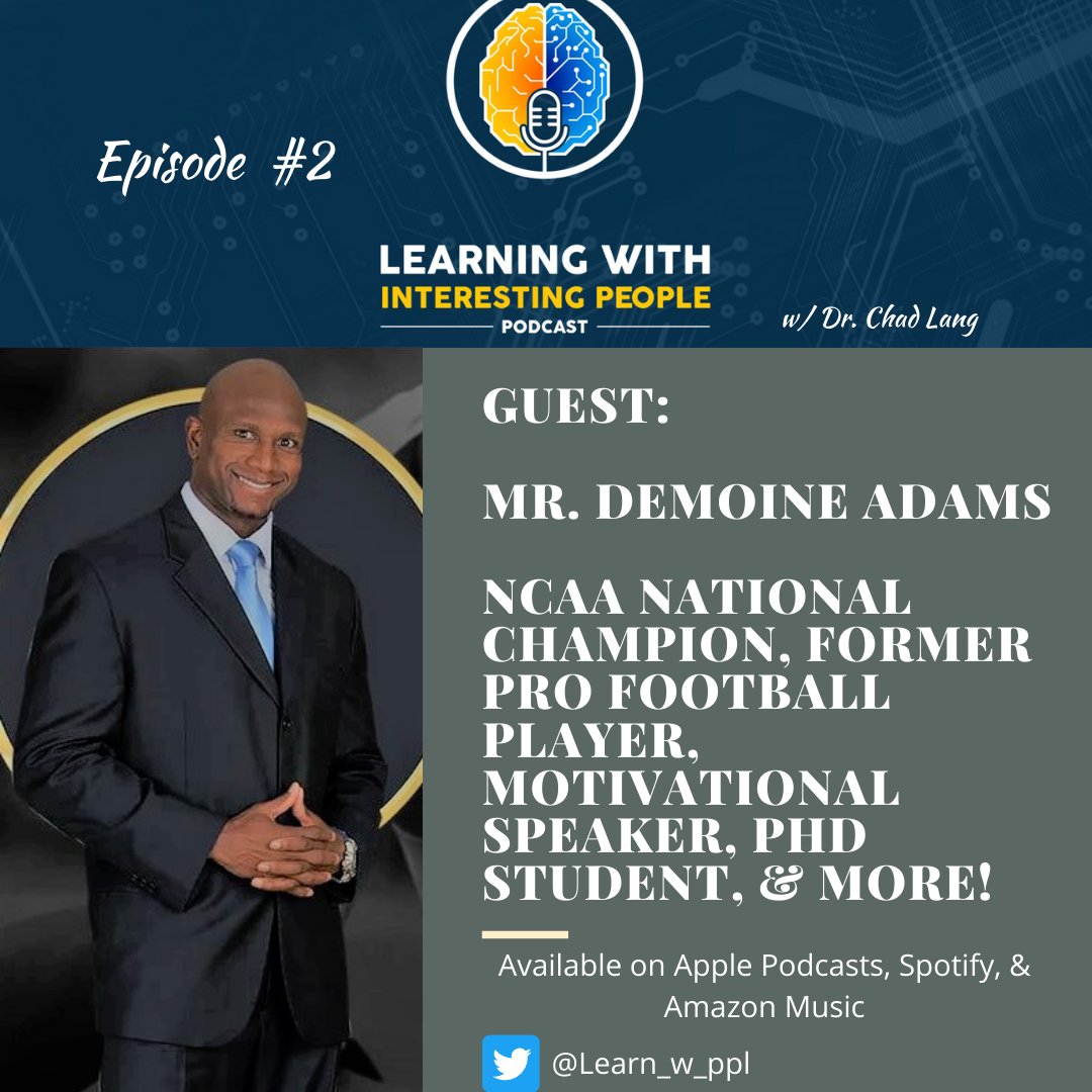 Learn_w_ppl's tweet photo. Super excited for the release of Episode #2 with my friend, DeMoine Adams @DeMoineAdams #letslearn
https://t.co/FshTehWh59 https://t.co/4KcijDSobg