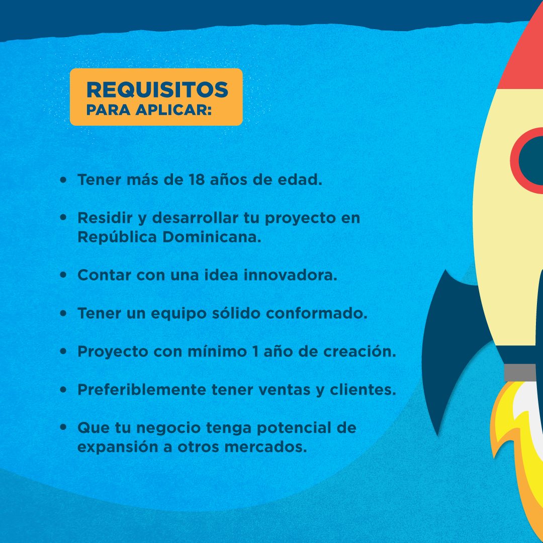 Para aplicar a nuestro programa Factor Emprendedor, debes cumplir los siguientes requisitos👇‼️

Si tienes una idea o proyecto innovador y un equipo concreto, aplica aquí: bit.ly/FactorEmprende…