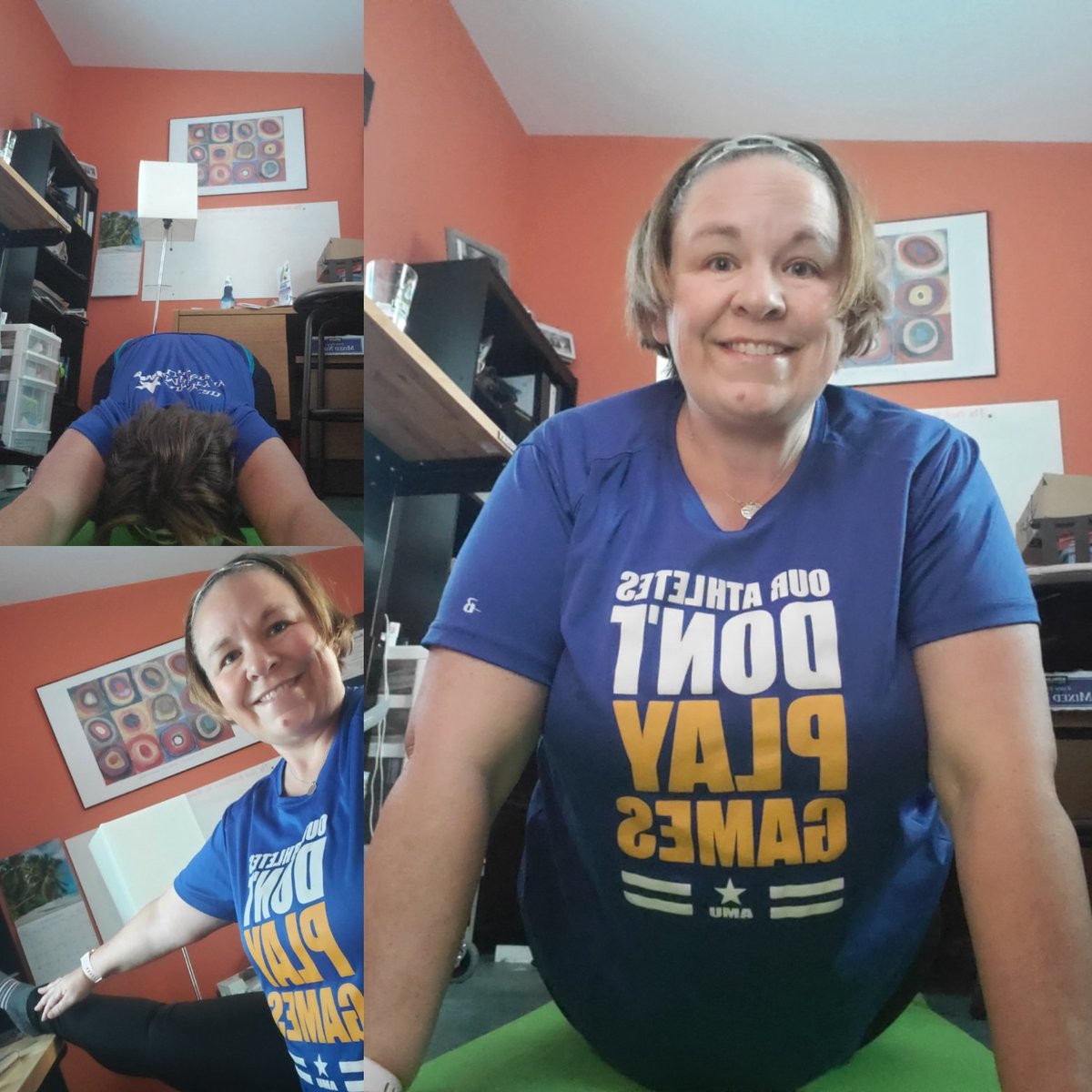 calimorrison's tweet photo. #sweatforvets Moving through my Yoga poses and being mindful of all those in my life who have served our country to make it a place I want to raise my kids. @americanpublicu @americanmilitaryu #OurAthletesDontPlayGames https://t.co/uzMsk4ctzE