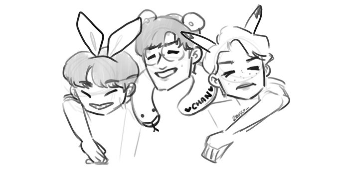 first and most recent posted skz drawings ? https://t.co/X8G4bNONW0 