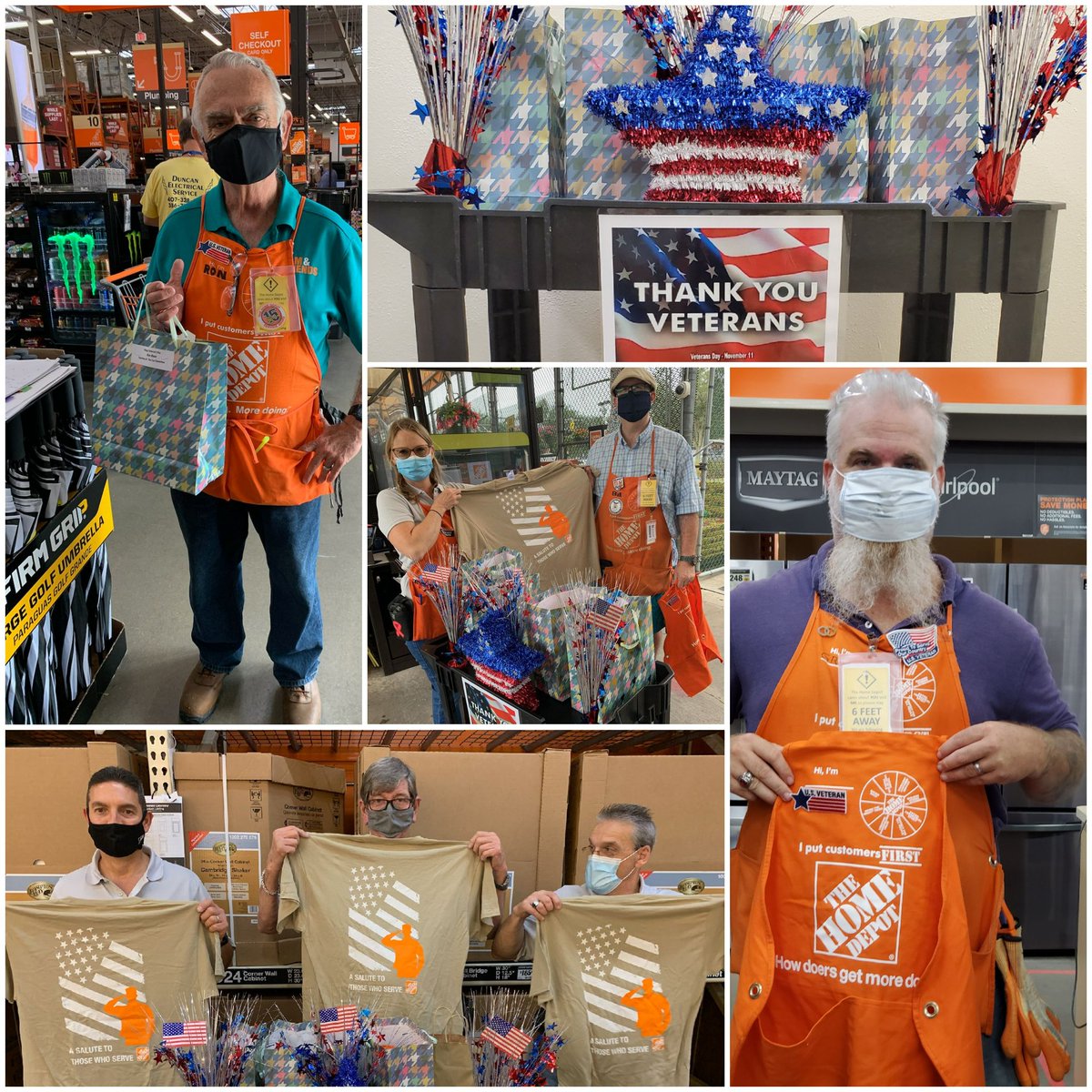 Today we take a minute to thank our Veterans for their service. <a href="/LakeMaryHD/">Home Depot Lake Mary</a> #VeteransDay2020 #HomeDepotVets <a href="/rideout_deborah/">Deborah Rideout</a> <a href="/Jeremycoster2/">Jeremy coster</a> @Benjamink_HD <a href="/WebberSanta/">Santa Webber</a> <a href="/csfsr96/">Cynthia Foster</a>