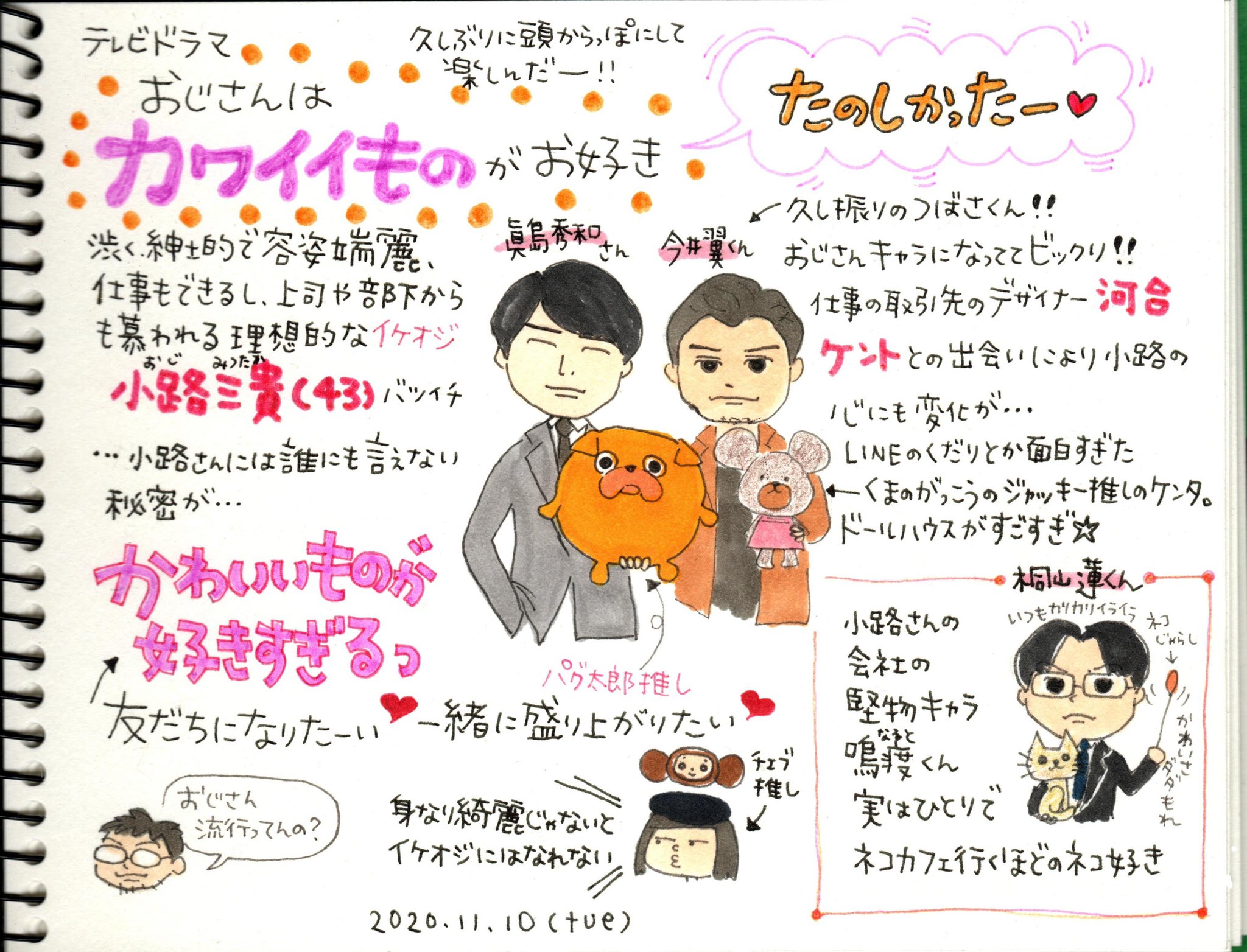 ピチコ舎 楽しかったドラマ 特撮好きを隠してる女子を描いた 特撮ガガガ と おっさんずラブ を足して2で割ったみたいなドラマ だったけど 好きな役者さんだらけ かわいいものばかりで癒されました おじさんはカワイイものがお好き 眞島秀和 今井