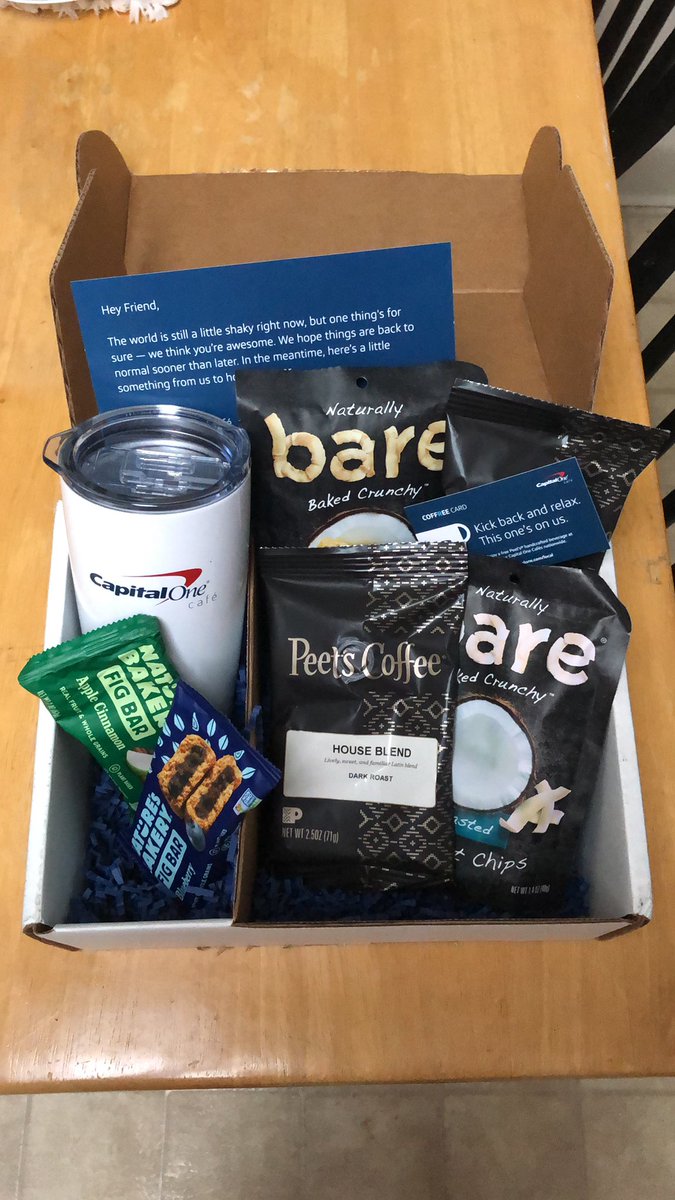 dwall1031's tweet photo. Thanks @CapitalOneCafe What a great surprise! https://t.co/3mrRsmxETA