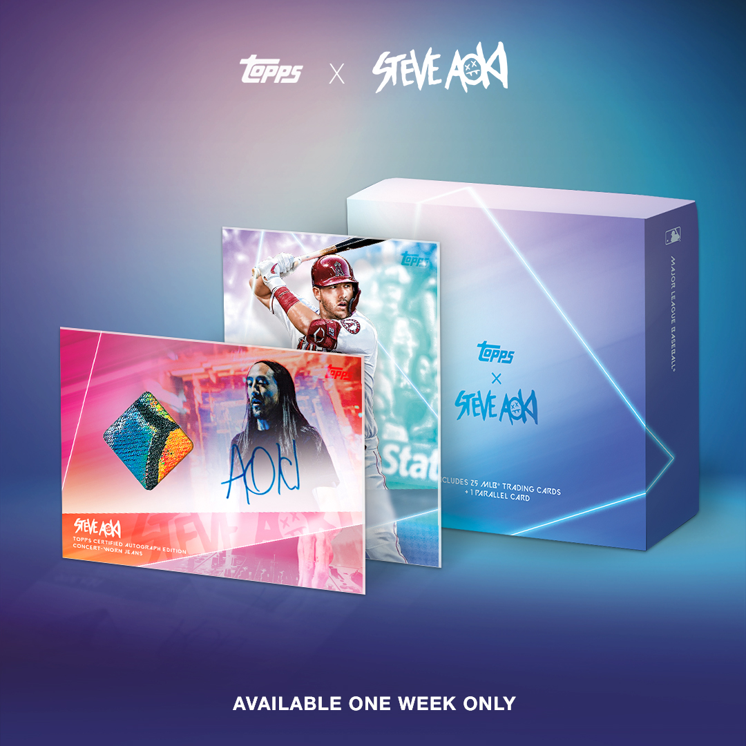 Topps's tweet photo. Tomorrow, we’re #ThrowingCake! Steve Aoki https://t.co/rSHRwl1Prh