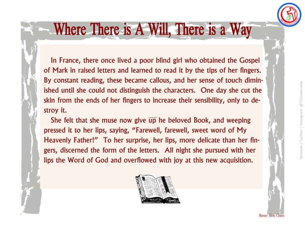 TCEventsIndia's tweet image. " Where there is A Will, There is A Way "

❤️ Like | Share | Comment | Pray ✝️

Follow Us at @TCEventsIndia
Facebook | Twitter | Instagram #TCEventsIndia #BibleCharts #BibleLettering #Devotional #Jesus #Amen #GodisGood #BibleVerses #BibleQuotes #Love #Christ #HolySpirit #Gos…