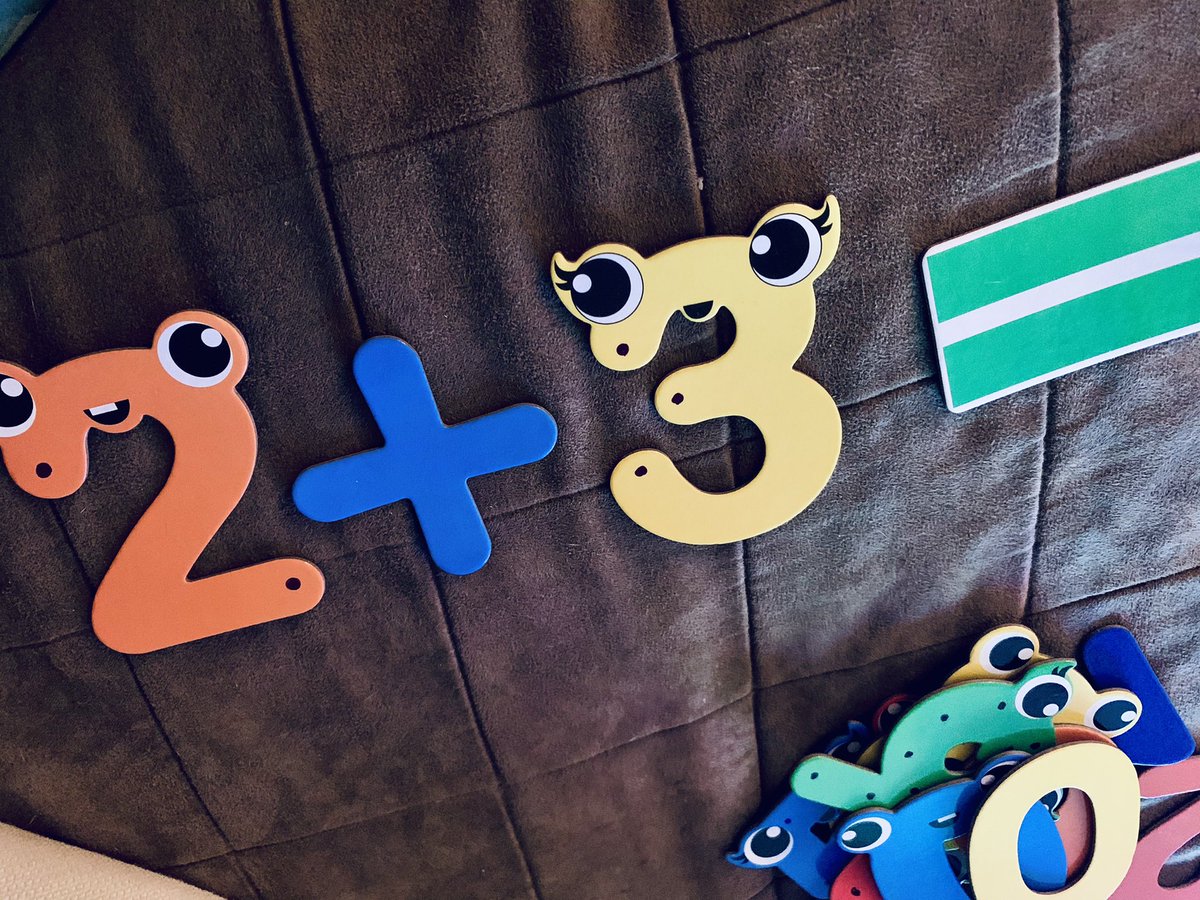 I clearly work on a school teaching my 3.5 year old touch point math with homemade touch points 🤣 #startthemyoung