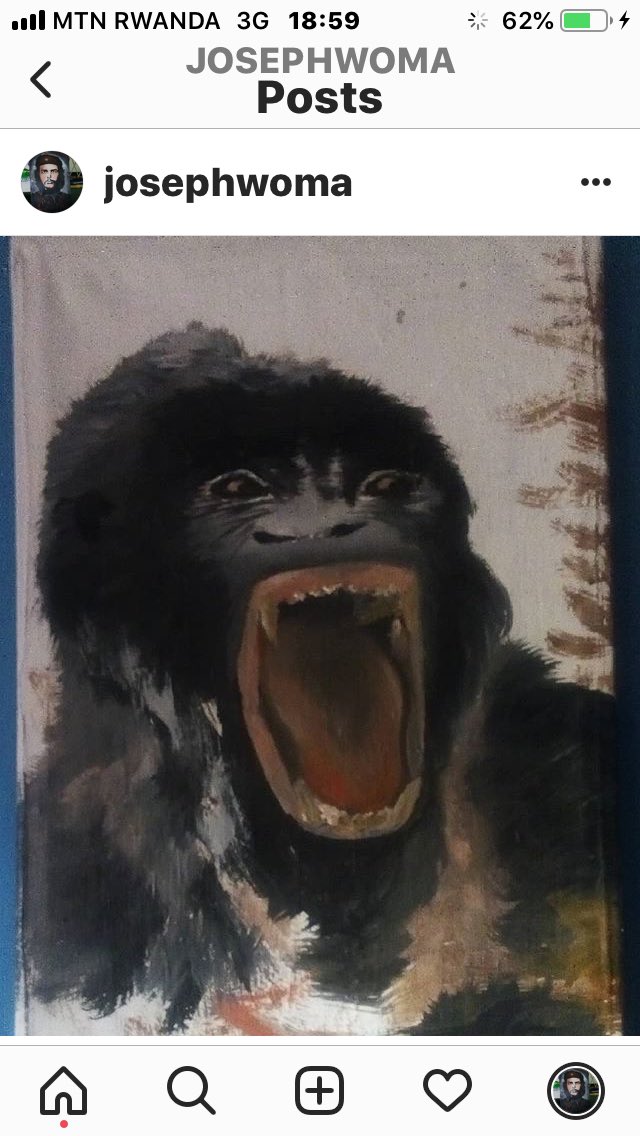 JosephHavugima2's tweet photo. Acrylic painting 🎨 a hungry gorilla https://t.co/M0K9uyKF9O
