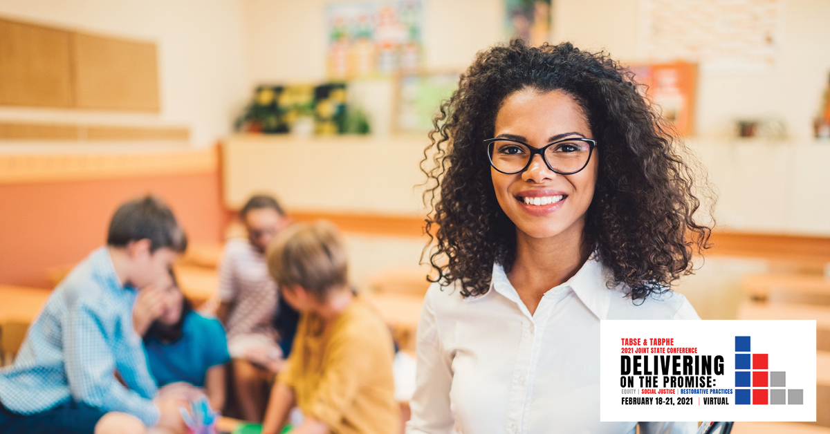 TABSE_Texas's tweet photo. Feb 18-21 for “Delivering on The Promise: Equity, Social Justice, Restorative Practices”
We will discuss how to close the pay gap, get students access to the education they deserve, and achieve social justice for every American. Visit https://t.co/rENzP5lhFe to register now! https://t.co/qYzc5UrL7k